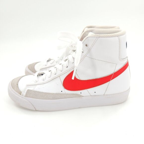 Nike Blazer Mid '77 Shoes Women Size 7 / 5.5Y White Blue Orange DA4086-117 - Picture 3 of 9